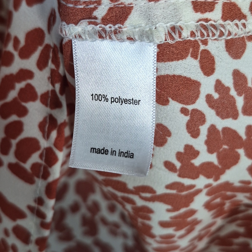 Maurices Rust Colored Animal Print Flutter Sleeve Women’s Plus Size 2X - Picture 5 of 5